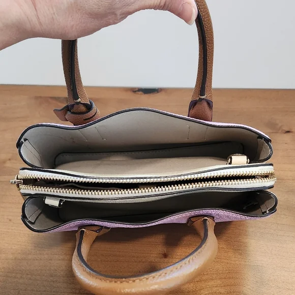 Kate Spade Lavender and Brown Satchel/Crossbody - Picture 6 of 11